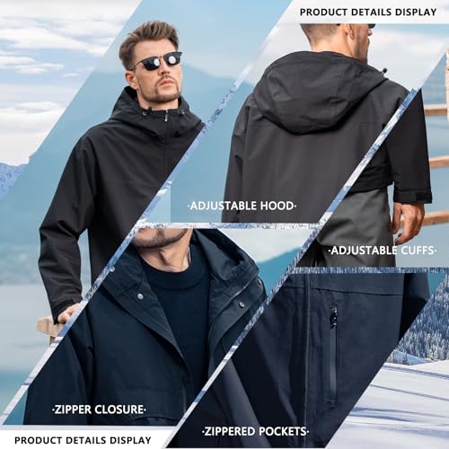 Image of Hooded Assault Suit Men'S Outdoor Solid Color Jacket Windproof And Waterproof Mountaineering Workwear Jacket
