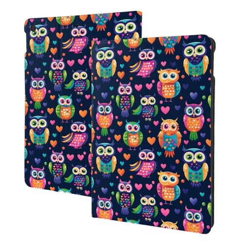 Housse iPad 10.2 imprimé hibou mignon cadeau idéal pour enfant ado