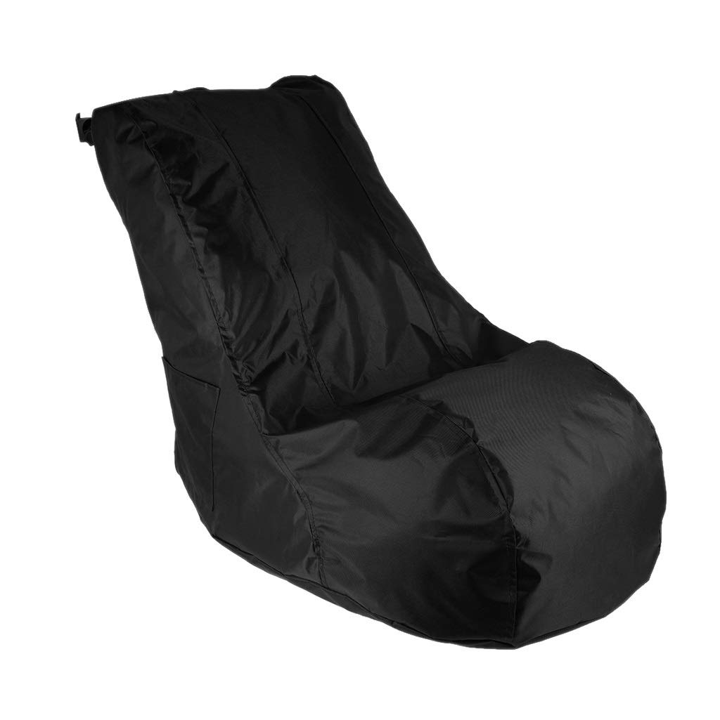 Sofá de tela Oxford impermeable para evitar manchas en el asiento de tumbona bean bag negro