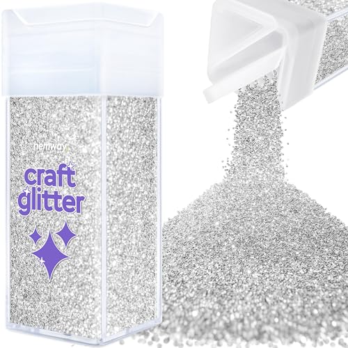 Hemway Craft Glitter Shaker 130g Silver, Fine