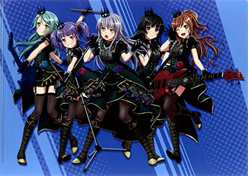 BanG Dream! バンドリ! ガールズバンドパーティ! クリアファイル Roselia ロゼリア ver.7 湊友希那 氷川紗夜 今井リサ 宇田川あこ 白金燐子