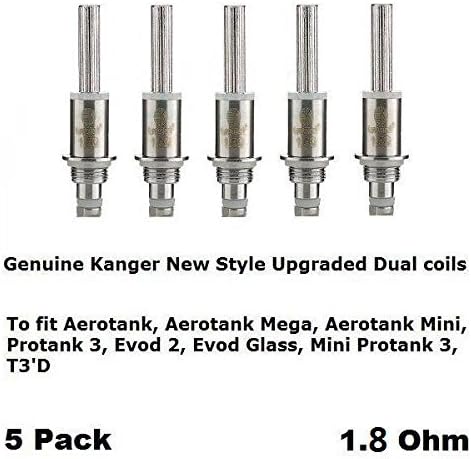 KangerTech T3D Replacement Bottom Dual Coil Replacement Coil - Pack of 5