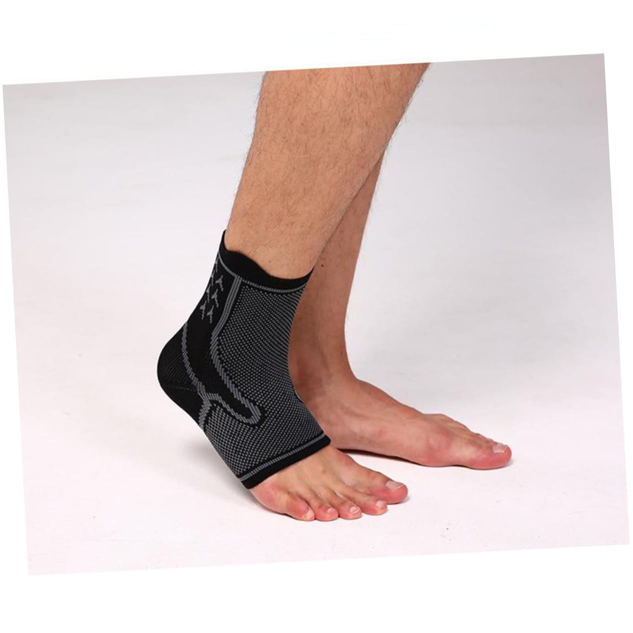 Didiseaon Ankle Support Brace Compression Socks Ankle Support Wrap Foot Protection Sleeve Size Grey for Sports Activities