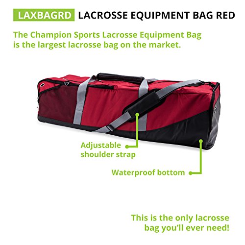 Champion Sports Lacrosse Equipment Bag: Duffel Sports Bag for Men's, Women's, Girls & Boys Gear - Image 7