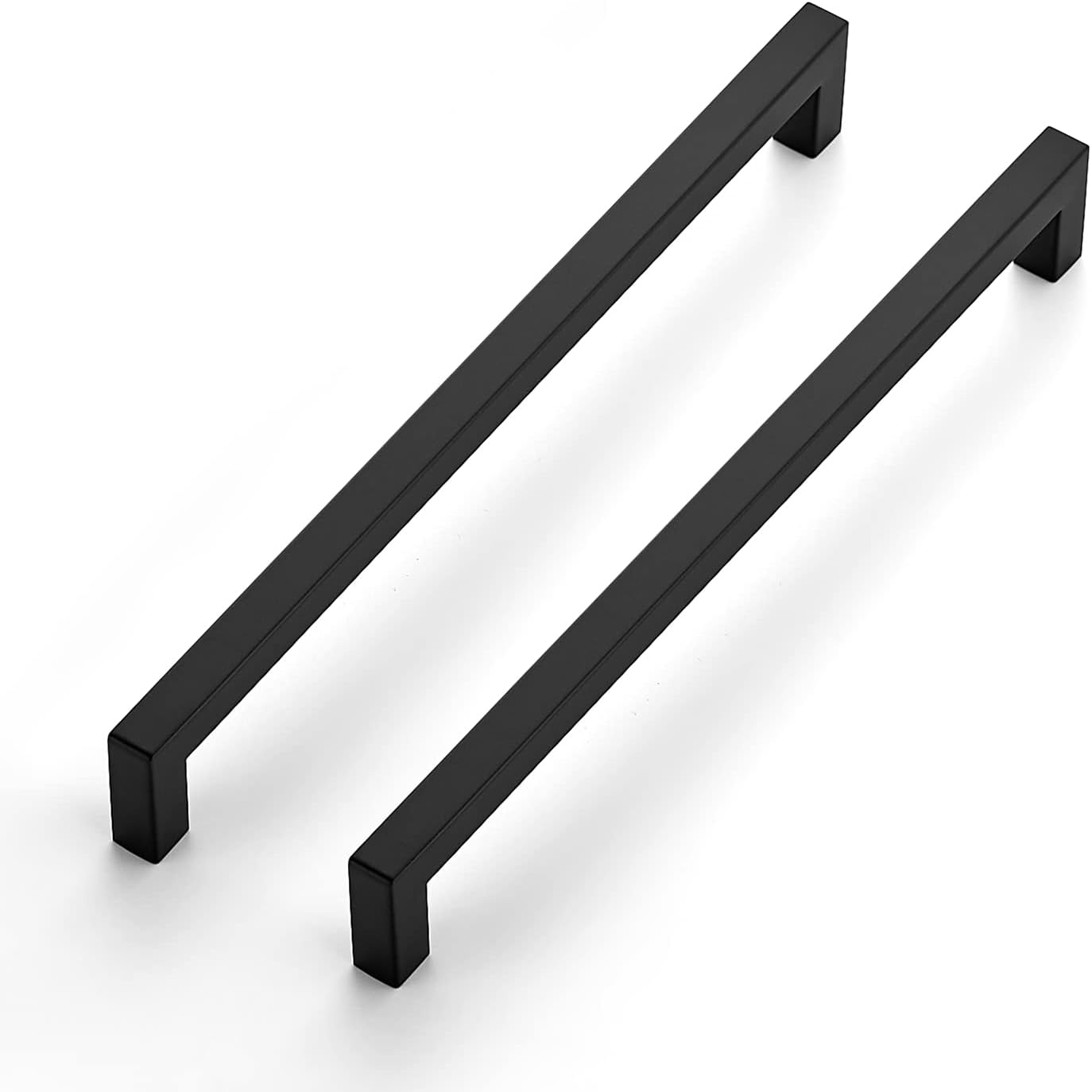 Ravinte20 Pack 10 Inch Kitchen Square Cabinet Handles Matte Black Cabinet Pulls Black Drawer Pulls Kitchen Cabinet Hardware Kitchen Handles