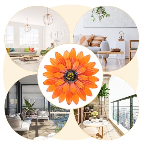 Decoración de pared flores de hierro nórdicas y colgante artístico realista 7
