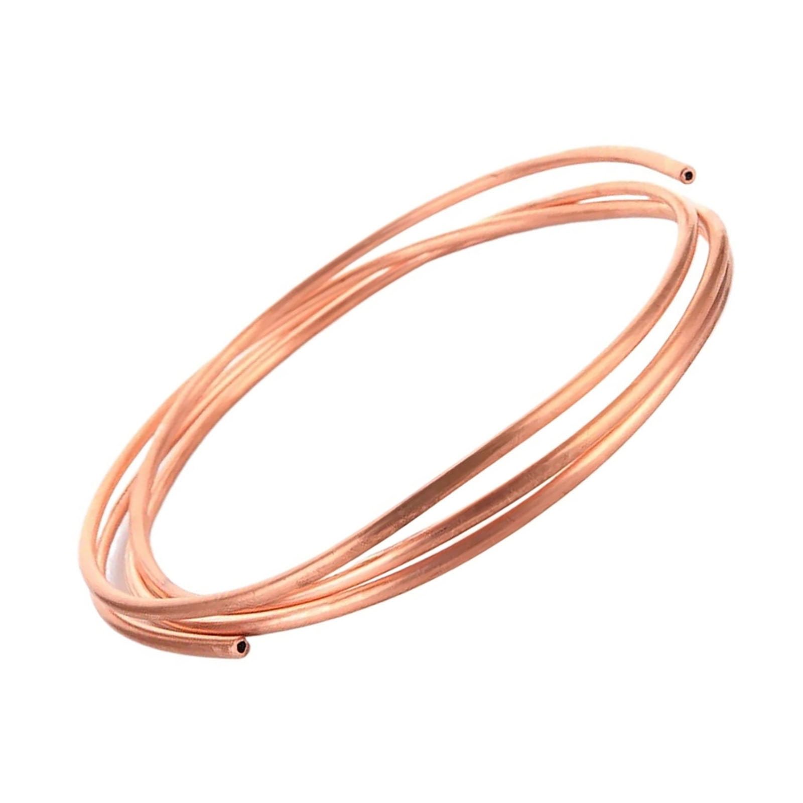 tubos de cobre, 99,9% OD, 1,8-9,52 mm de grosor, 0,5-1,5 mm de longitud, 1-5 metros(5 meter x 6.35mm x 0.7mm)