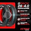 26x4 Fat Tire for Bicycle, 60 TPI, Zero-Rolling Resistance, Folded Replacement Compatible with E-Bikes and Tricycles. Puncture-Resistant Technology #1