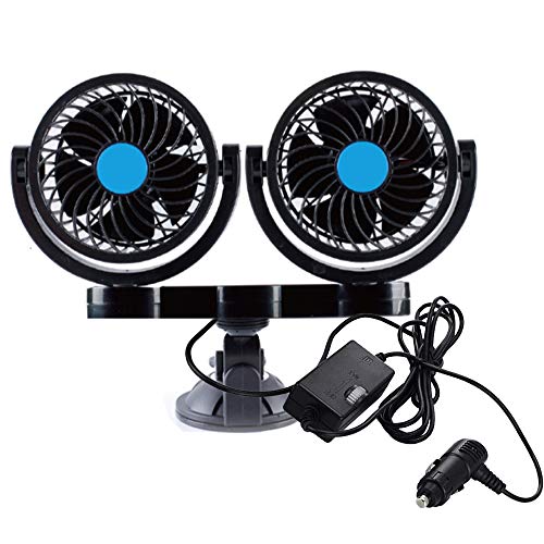 PME-12V-Dual-Head-Powerful-Auto-Fan-suction-cup PME 12V Dual-Head Powerful Auto Fan (suction cup) - Image 1