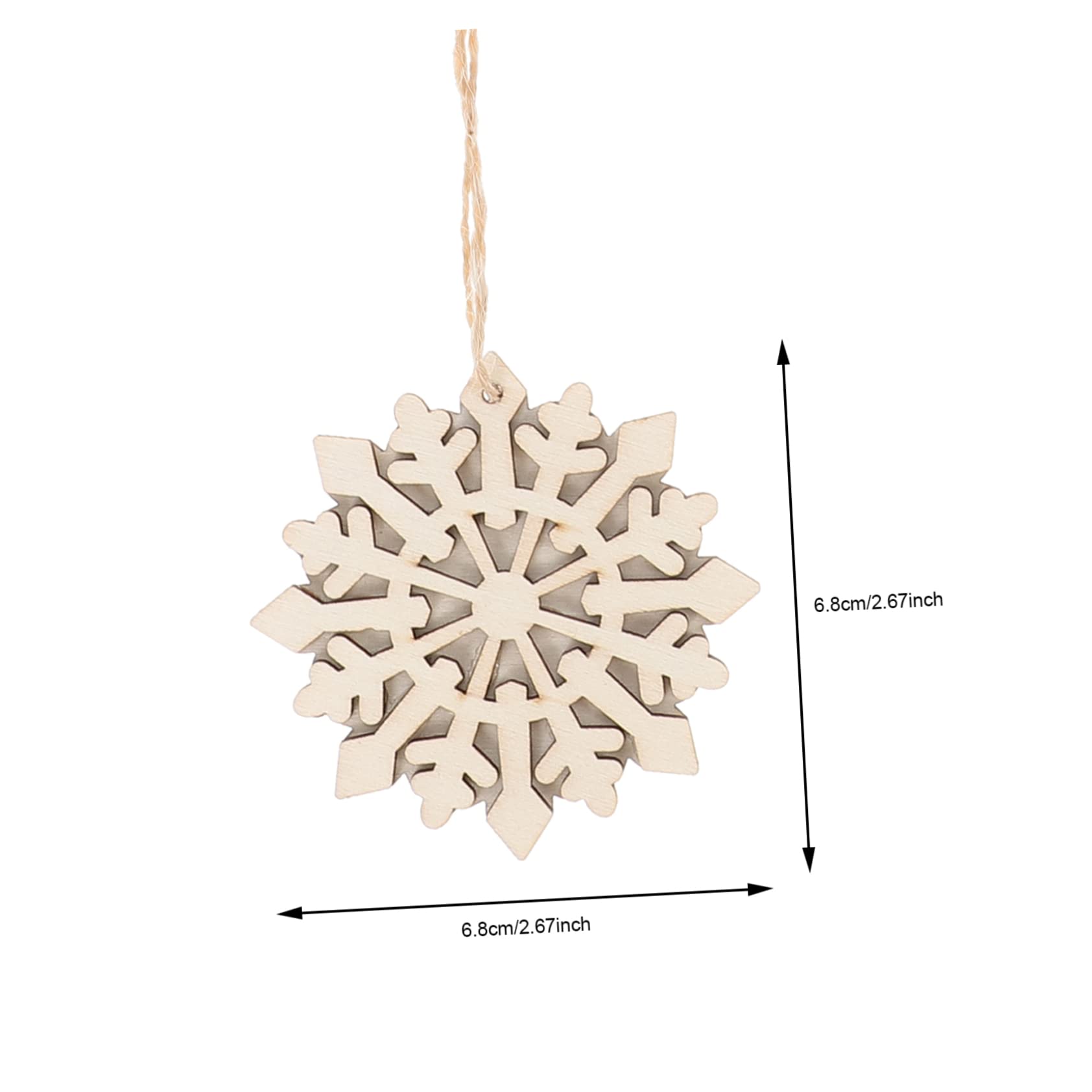 Tofficu 5 Juegos Decoración Navideña De Madera Espacios En Arbol De Navidad Colgando Decoraciones Del Árbol De Navidad Colgante Pósters Puerta Cuerda De 10 Uds * 5