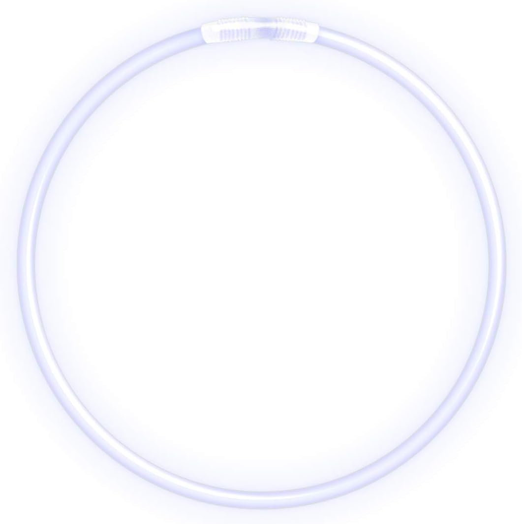 FlashingBlinkyLights 50 22" Premium Glow Stick Necklaces in White