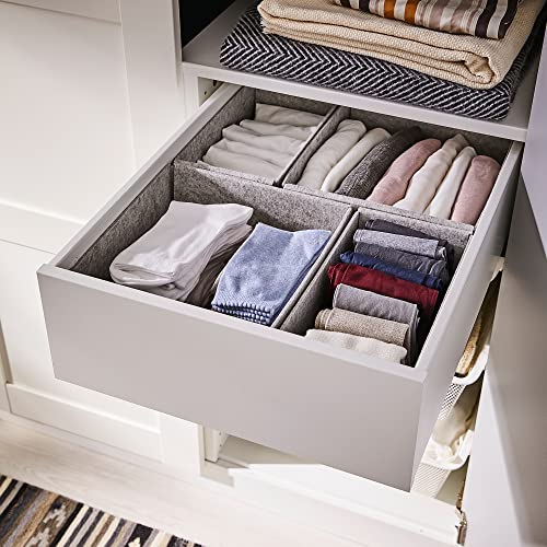 Boîte KOMPLEMENT gris clair bac de rangement armoire et étagère 25x27x12