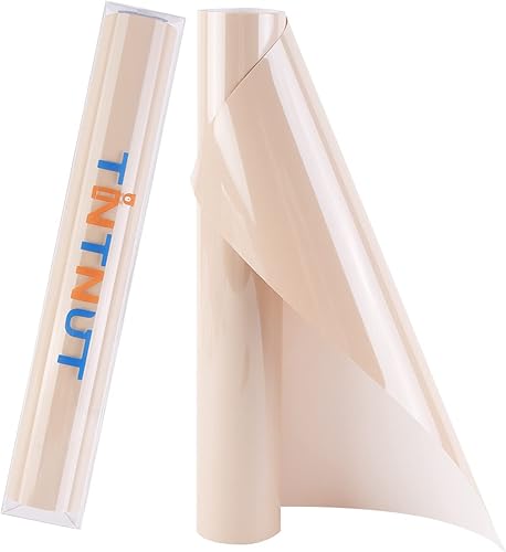 Miniatura 1 de Tintnut Vinilo HTV color melocotón pálido, 10 pulgadas x 6 pies, vinilo de transferencia de calor, paquete de vinilo marrón HTV para planchar en