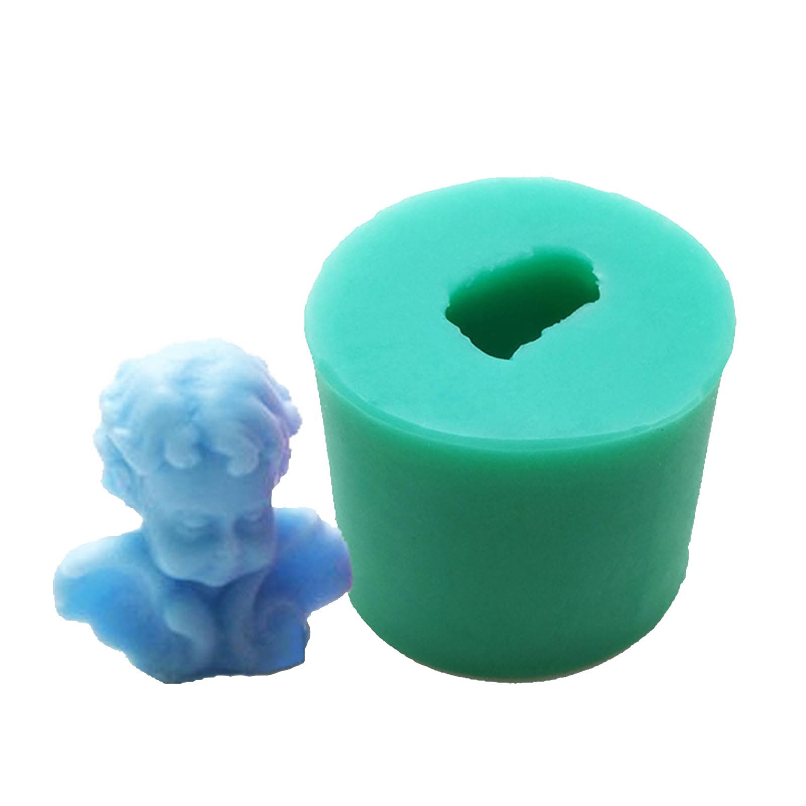 Buxuaaaa Angel Baby Silicone Mold Cake Decoration Chocolate Candy Making Molds for Wedding Birthday Easter Silicone Mousse Molds for Baking
