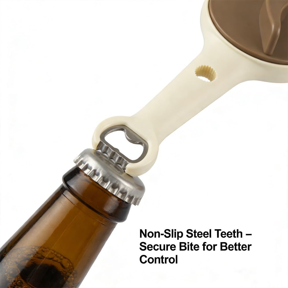 4 in 1 Multi-Purpose Jar Opener,Multi-Functional Retractable Jar & Bottle Opener,2026 new adjustable lid opener with ergonomic grip,4-in-1 Multi-Function Opener for Seniors & Weak Hands (khaki*2)