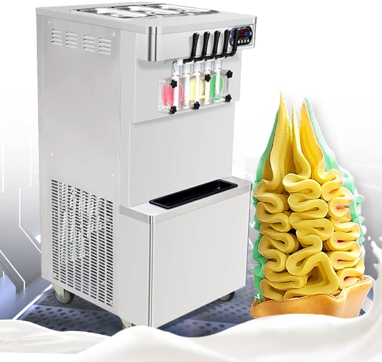 Kolice ICM-390-b Commercial Soft Serve Ice Cream Machine, side angle view