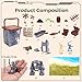 3 otters 90PCS Pirate Toys Action Figures, Pirate and Skeleton Warriors Figures with Accessories, Military Toddler Boy Toys, Birthday Gifts for Kids
