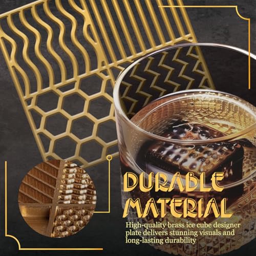 Sellos para cubos de hielo CRASPIRE estilo Honeycomb miniatura 5