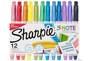 Sharpie S-Note Creative Markers and Highlighters: Elevate Note-Taking and Highlight with Precision