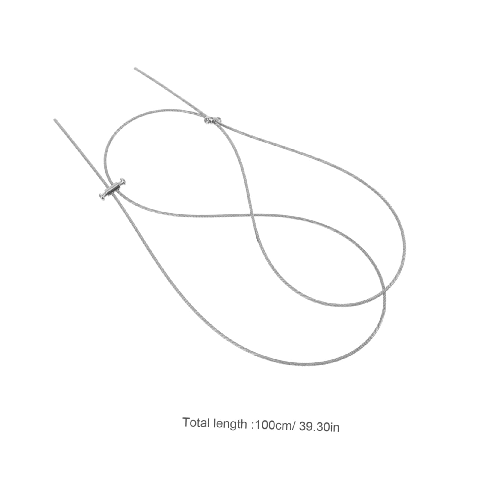 NAMOARLY Curtain Supplies Wire Hanging Hardware Adjustable Lanyard Cable Wire Rope Student-Friendly Stainless Steel Long-Lasting Easy to Change