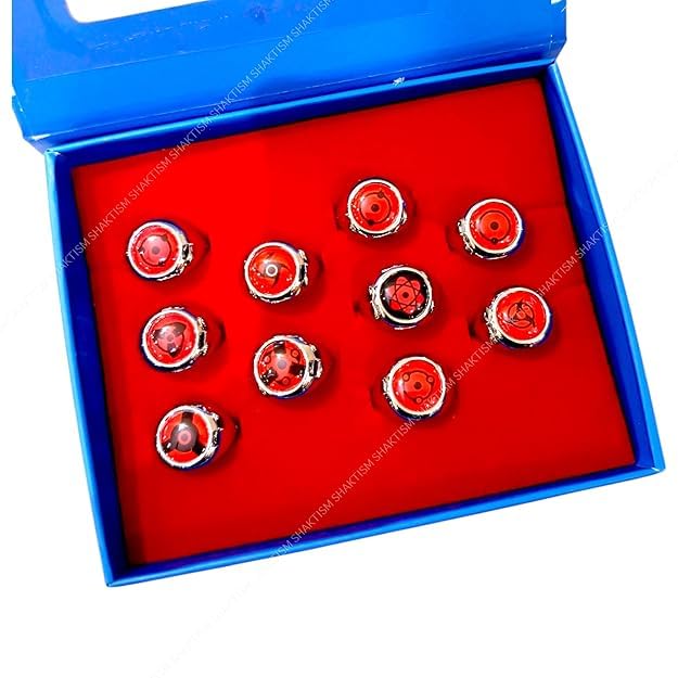 Itachi Uchiha Akatsuki Ring, High-Replica, Complete Set, for Narutoos Fans and Collectors-image-6