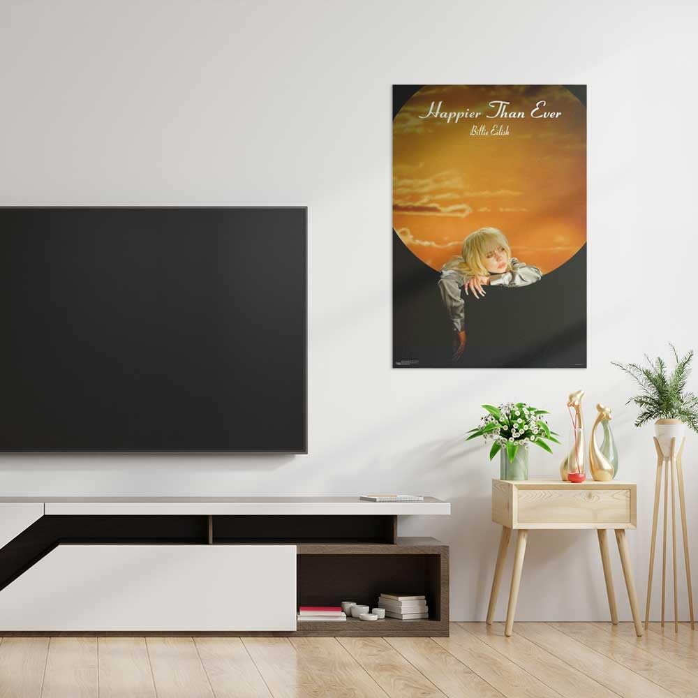 Scorpio Posters Billie Eilish - Happier Than Ever - Goldwing Poster - Officially Licensed - 24" x 36" - Image 5