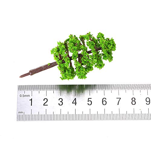 Moniss 20 Pçs 70mm Escala Arquitetônica Árvores Modelo Layout Ferroviário Jardim Paisagem Cenário Mi