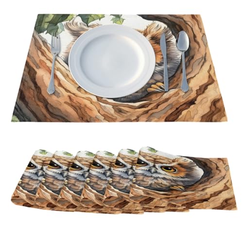 Décoration de table de cuisine avec 6 sets lavables chic - 3