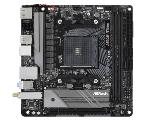 Asrock A520M-ITX/AC Scheda Madre AMD 520M AM4 Micro ITX DDR4-SDRAM - Scheda madre - Immagine 1