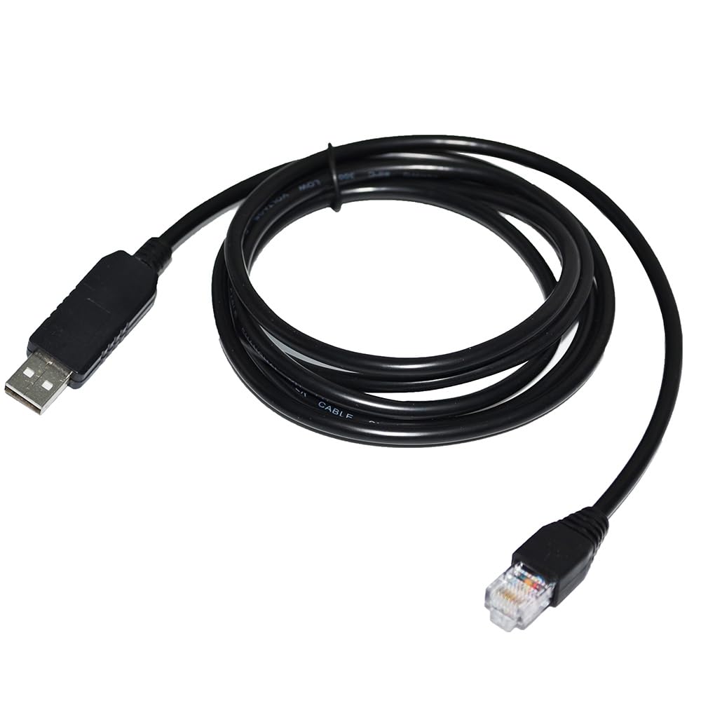 RIKYJIC FT232RL Chip USB to RJ45 RS485 Serial Communication Cable for Schneider ATV Series Inverter SoMove with PC MODBUS Protocol Compatible with TCSMCNAM3M002P Debugging Cable(1.8 Meters)