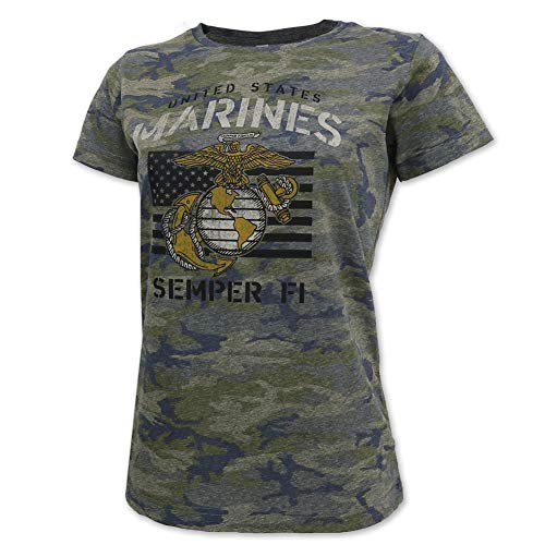 Camiseta con diseño de camuflaje de los Estados Unidos Marine Corps - Multi color - Medium
