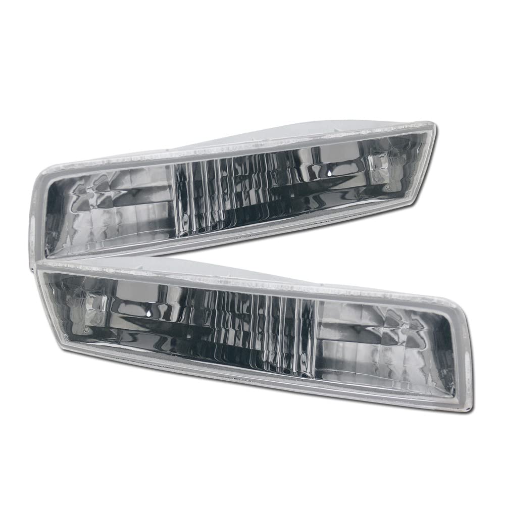 TLAPS 7422443989972 Compatible With 1997-2001 Honda Prelude Chrome Housing Signal Bumper Lights