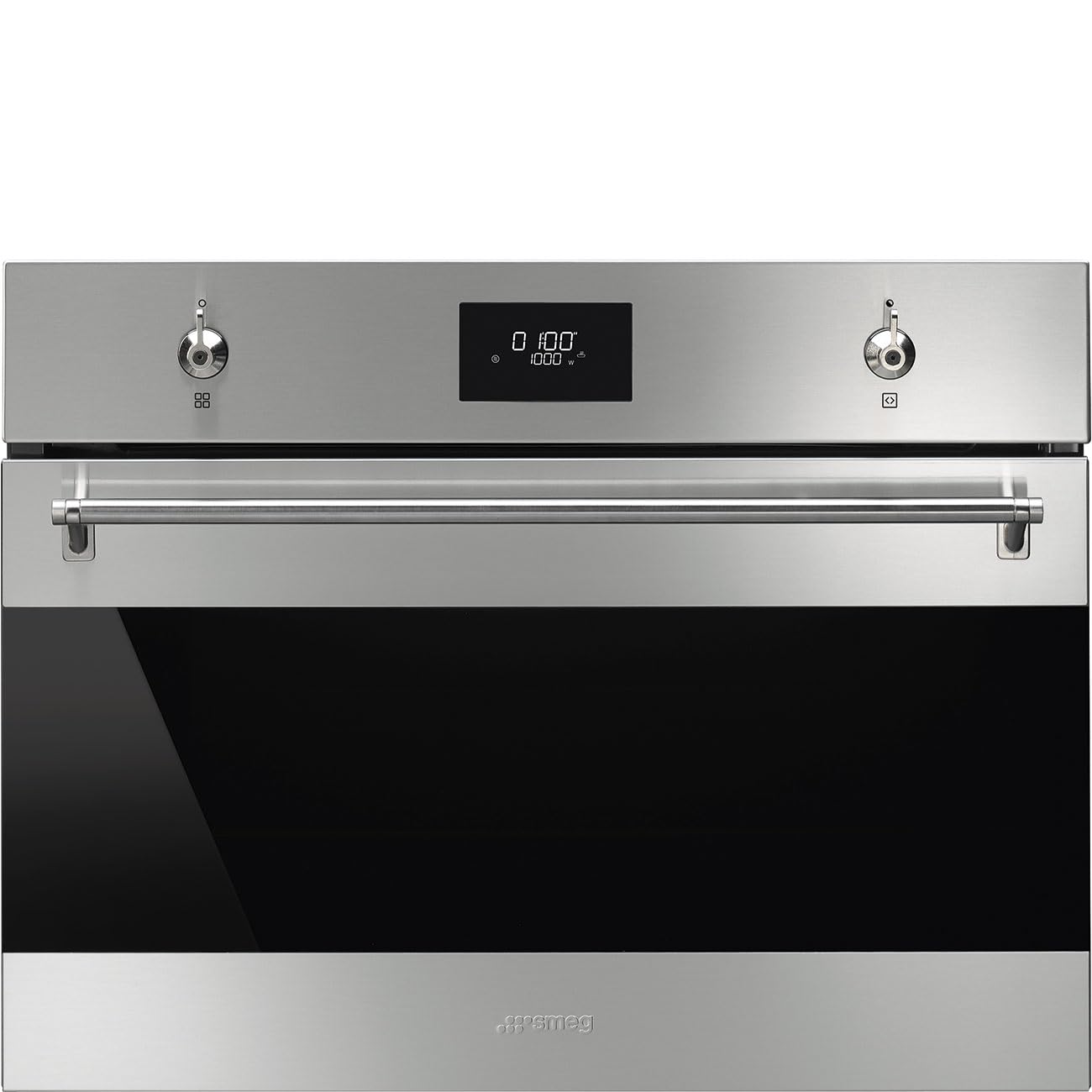 SMEG Micro ondes Grill Encastrable SO4301M0X, 40 litres, Gril, Niche de 45 cm