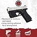 Handleitgrips Handgun Grip Tape Compatible with Glock 43x and Glock 48 - Black Textured Rubber Pistol Grip Tape, Easy Installation, Gun Parts & Accessories, Veteran Owned, Made in The USA