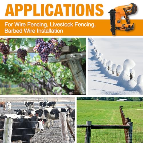 Freeman PE20VFS105 10.5-Gauge Cordless Fencing Stapler