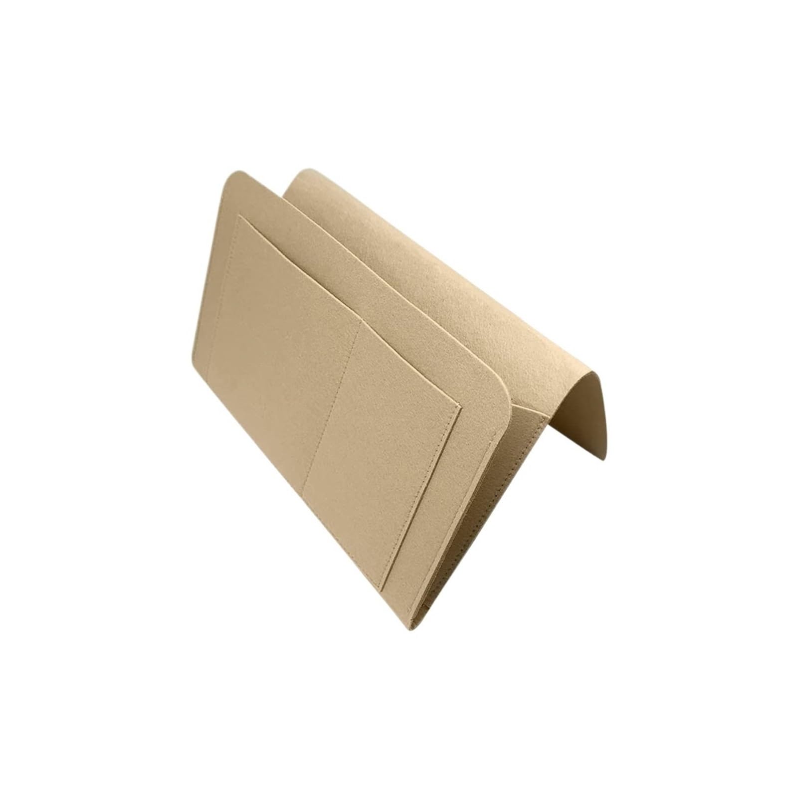 LSYHHXC Bedside Organiser 1pc Felt Bedside Storage Organizer Phone Book Magazine Holder Pockets Hanging Tissue Box For Bed Sofa Side Pouc(Khaki,27-22-8CM)
