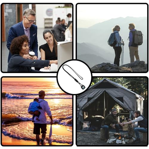 Necklace Compatible with Fitbit Versa 4/Fitbit Versa 3/Fitbit Sense 2/Sense Watch Fob Necklace Pendant Clip, Nylon Sport Strap for Fitbit SmartWatch Lanyard Keychain Pocket Adapter - Image 5