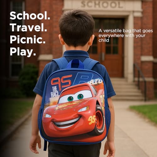 Image of 3D School Bag for Girls Boys & Kids | Lightweight Cartoon Backpack for School | Multi Compartment Primary School Bag | Durable Book and Lunch Backpack (6-13 Years)