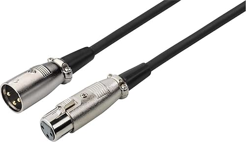 Img Stage Line MEC-190 SW Mikrofonkabel  XLR-Stecker XLR-Kupplung  schwarz