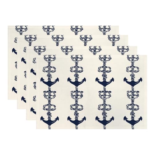 Sets de table inspirés de la mer pour repas en extérieur et terrasse d'été - 2