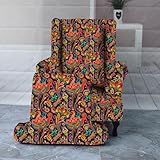 FACILE À NETTOYER : Notre housse de fauteuil à oreilles est lavable en machine. Laver séparément en cycle délicat à l'eau froide. Ne pas utiliser d'eau de Javel et ne pas exposer au soleil. Repasser à basse température. Notre housse de fauteuil n'est pas facile à déformer.