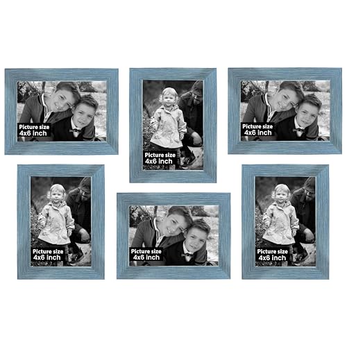 Image of Art Street Set of 6 Wall Photo Frames, Wall Hanging Picture Frame for Home, Living Room, Study Room Decor & Office Decor (Color: Gold, Size, 4x6 Inch)