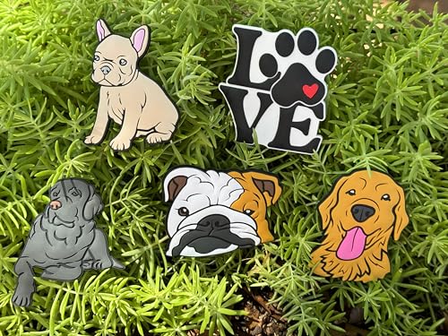 Dyl Pickle Print Shop Frenchie Bogg Bag Charm for Bogg Bags, Simply Southern Totes, and Similar Styles, 3\" Soft PVC - Thumbnail 6