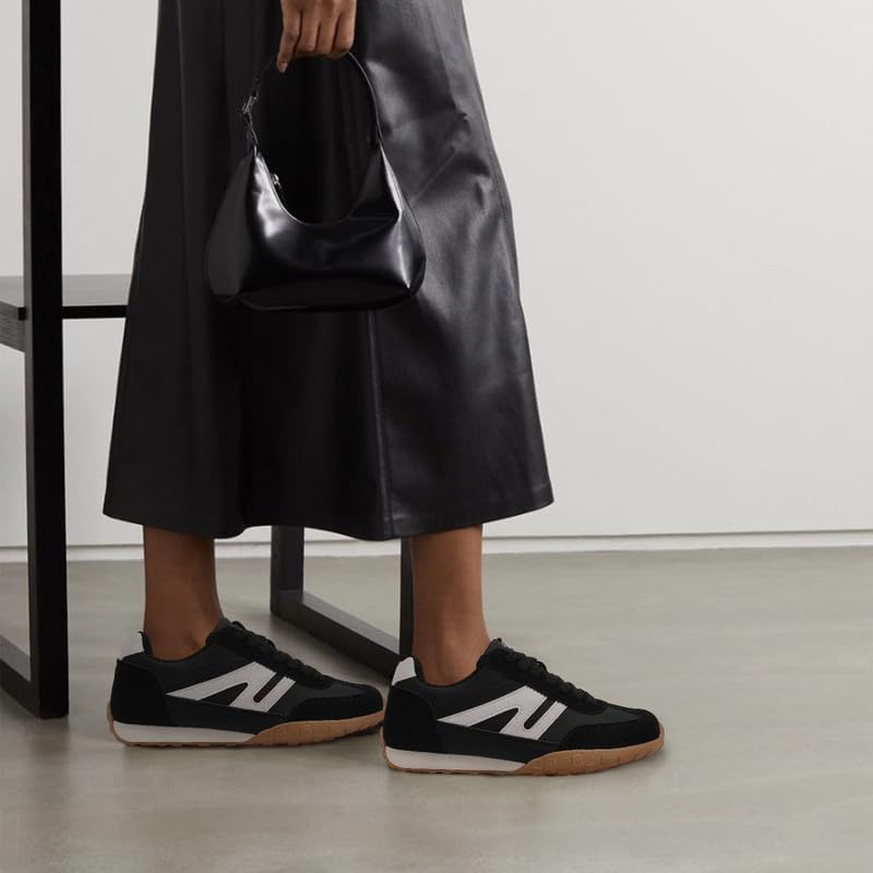 Sneakers for Women Retro Fashion Trendy Sneakers with Foam Insole Casual Shoes for Walking Tennis Classic Non-Slip Comfort Shoes - Image 2