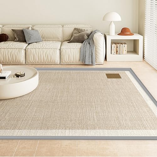 Selbstklebende Teppich Randleiste, PVC Übergangsstreifen für Boden, Randversiegelungsleiste für Teppich und Holzboden, Fußmatten Randleiste, Grau (5m)