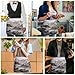 VstaDank Black And White Landscape Server Aprons with 3 Pockets Durable Adjustable Half Aprons Fashion Oil&Waterproof Waist Apron Premium Oxford Cloth Chef Apron for Women And Men