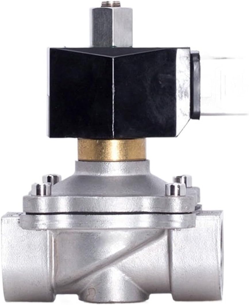 1" 304 Stainless Steel Normally Open Waterproof Solenoid Oil Valve 12V 24V 220V 24VDC For Water Gas Oil(24VDC_EPDM-SEAL)