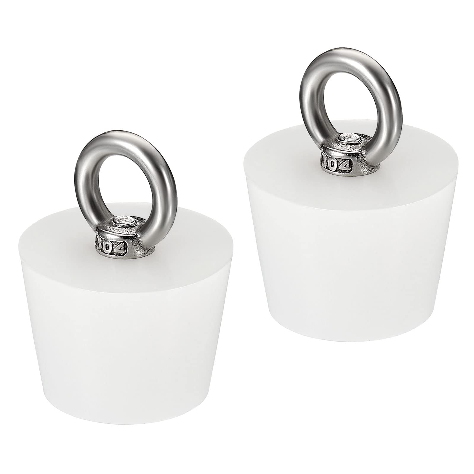 Bouchon conique silicone 32-42 mm de haute résistance avec anneau de retrait