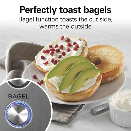 Hamilton Beach Sleek 4 Slice Toaster With Sure-Toast Technology | Browning Control With 7 Shades | Auto Shutoff | Bagel & Cancel Buttons | Toast Boost | Wide Slots | Stainless Steel | 24721 - image 6