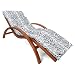 Produktbild Ampel 24 Relax Liegestuhl Tropica braun, Gartenliege aus vorbehandeltem Holz wetterfest, Relaxliege mit Armlehnen & Auflage, Stuhl Bespannung braun